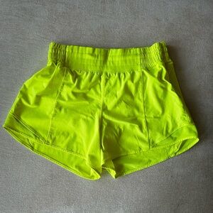 Lululemon Neon Hottie Hot HR Shorts